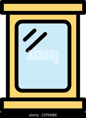 Mirror Vector Icon Design Illustration Stock Vector