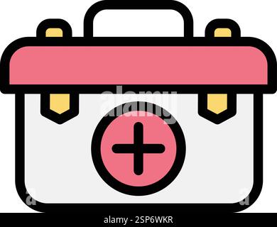 First aid box Vector Icon Design Illustration Stock Vector