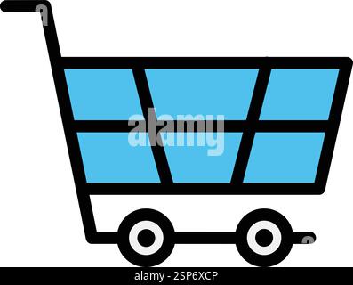 Shopping cart Vector Icon Design Illustration Stock Vector