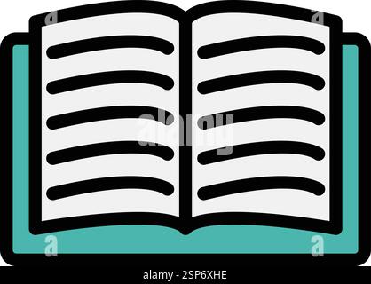 Book Vector Icon Design Illustration Stock Vector