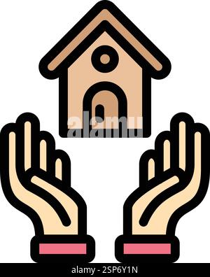 House insurance Vector Icon Design Illustration Stock Vector