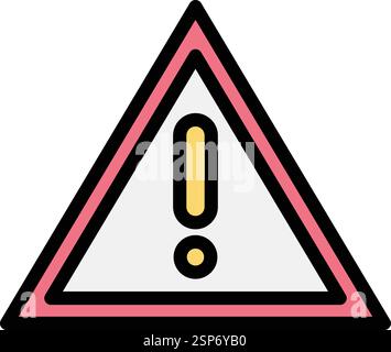 Danger Vector Icon Design Illustration Stock Vector