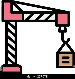 Construction Vector Icon Design Illustration Stock Vector