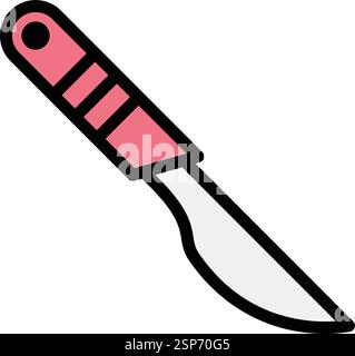 Scalpel Vector Icon Design Illustration Stock Vector