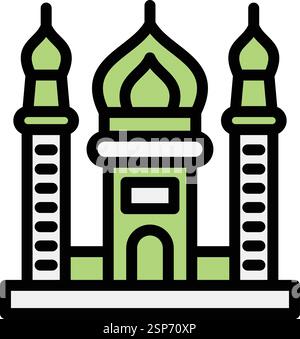 Mosque Vector Icon Design Illustration Stock Vector