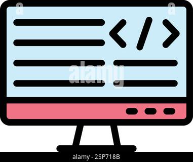 Programing Vector Icon Design Illustration Stock Vector