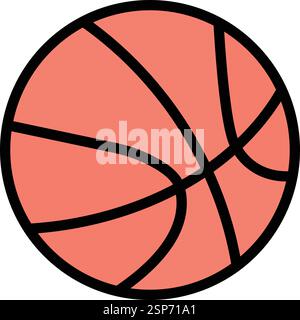 Basket ball Vector Icon Design Illustration Stock Vector