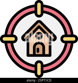Target Vector Icon Design Illustration Stock Vector