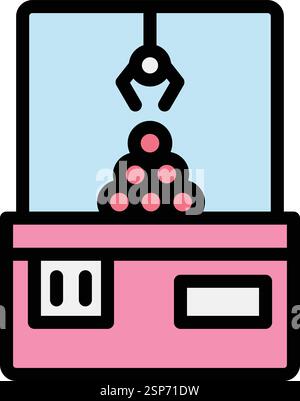 Crane machine Vector Icon Design Illustration Stock Vector