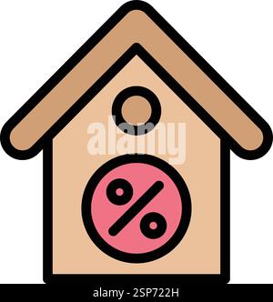 Percentage Vector Icon Design Illustration Stock Vector