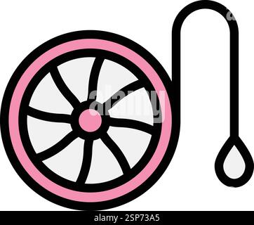 yoyo Vector Icon Design Illustration Stock Vector