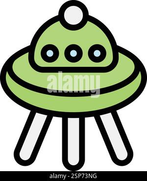Ufo Vector Icon Design Illustration Stock Vector