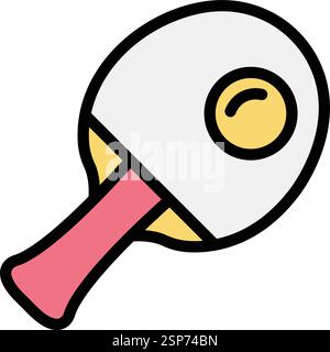 Ping pong Vector Icon Design Illustration Stock Vector