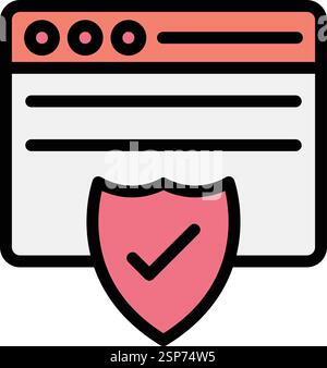 Security Vector Icon Design Illustration Stock Vector