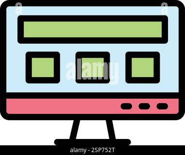 Ui design Vector Icon Design Illustration Stock Vector