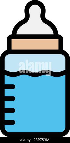 Feeding bottle Vector Icon Design Illustration Stock Vector