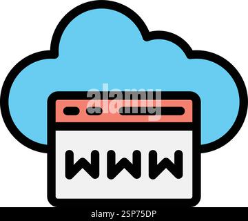 Browser Vector Icon Design Illustration Stock Vector