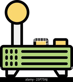 Joystick Vector Icon Design Illustration Stock Vector