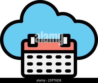 Calendar Vector Icon Design Illustration Stock Vector