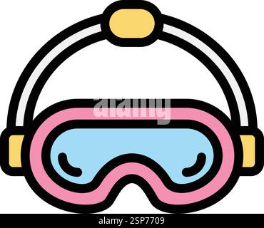 Safety glasses Vector Icon Design Illustration Stock Vector