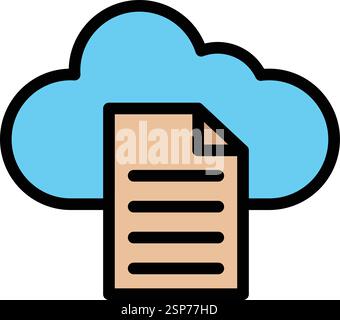 File Vector Icon Design Illustration Stock Vector