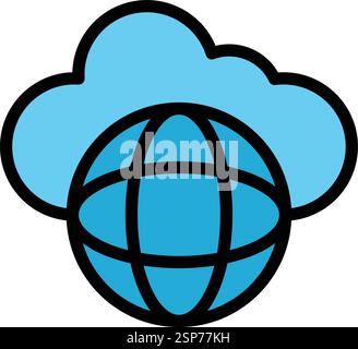 Global Vector Icon Design Illustration Stock Vector