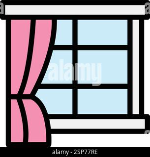 Window Vector Icon Design Illustration Stock Vector