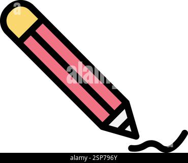 Pencil tool Vector Icon Design Illustration Stock Vector