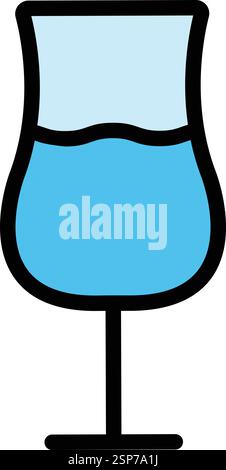 Glass Vector Icon Design Illustration Stock Vector