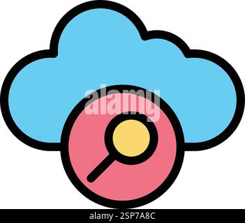 Search Vector Icon Design Illustration Stock Vector