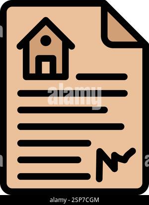 House document Vector Icon Design Illustration Stock Vector