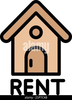 Rent Vector Icon Design Illustration Stock Vector