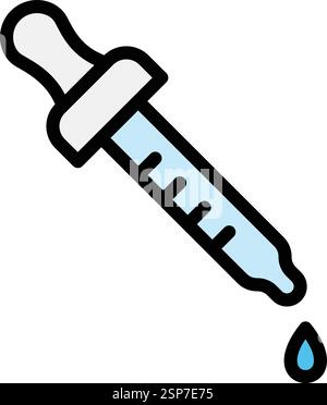 Eye dropper Vector Icon Design Illustration Stock Vector