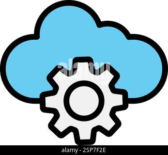 Cogwheel Vector Icon Design Illustration Stock Vector