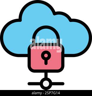 Data protection Vector Icon Design Illustration Stock Vector