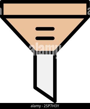 Funnel Vector Icon Design Illustration Stock Vector