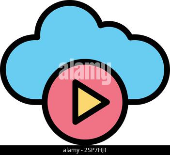Video player Vector Icon Design Illustration Stock Vector