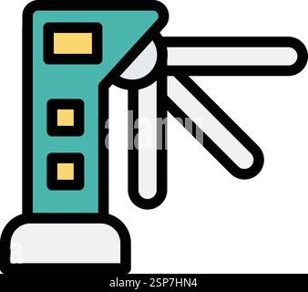 Turnstiles Vector Icon Design Illustration Stock Vector