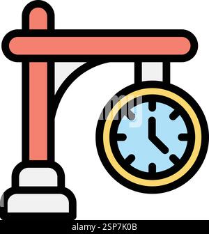 Clock Vector Icon Design Illustration Stock Vector