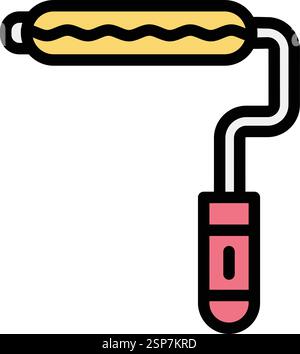 Paint roller Vector Icon Design Illustration Stock Vector