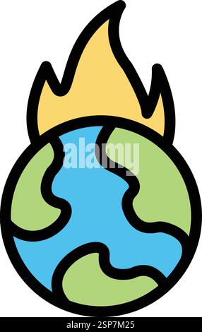 Flame Vector Icon Design Illustration Stock Vector