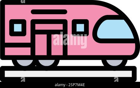 Train Vector Icon Design Illustration Stock Vector