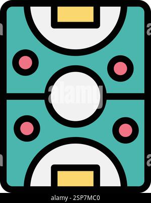 Air hockey Vector Icon Design Illustration Stock Vector