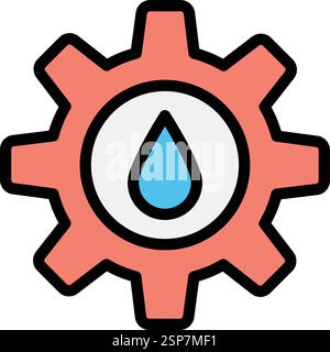 Drop Vector Icon Design Illustration Stock Vector