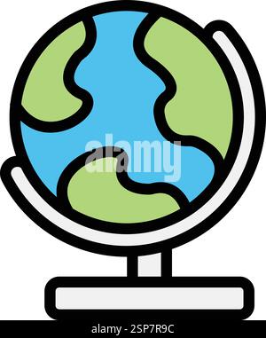 Globe Vector Icon Design Illustration Stock Vector