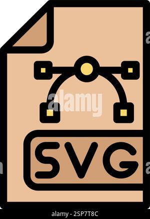 Svg file Vector Icon Design Illustration Stock Vector