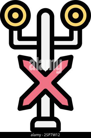 Traffic signal Vector Icon Design Illustration Stock Vector