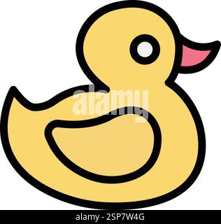 Rubber duck Vector Icon Design Illustration Stock Vector