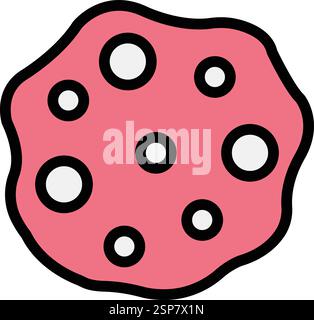 Asteroid Vector Icon Design Illustration Stock Vector