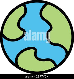 Earth Vector Icon Design Illustration Stock Vector